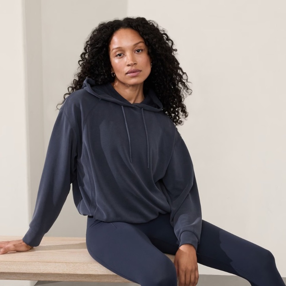 Athleta Seasoft Bubble Hem Hoodie